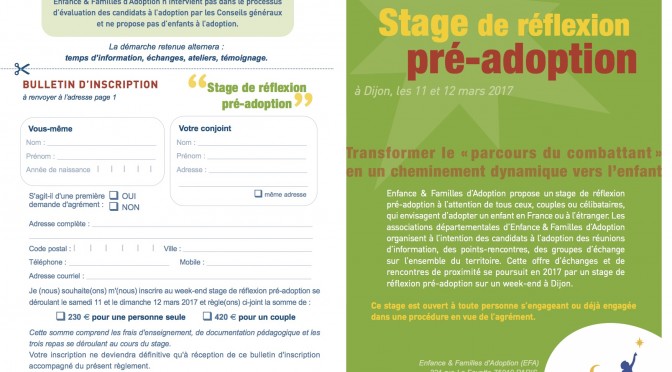 Stage pré-adoption